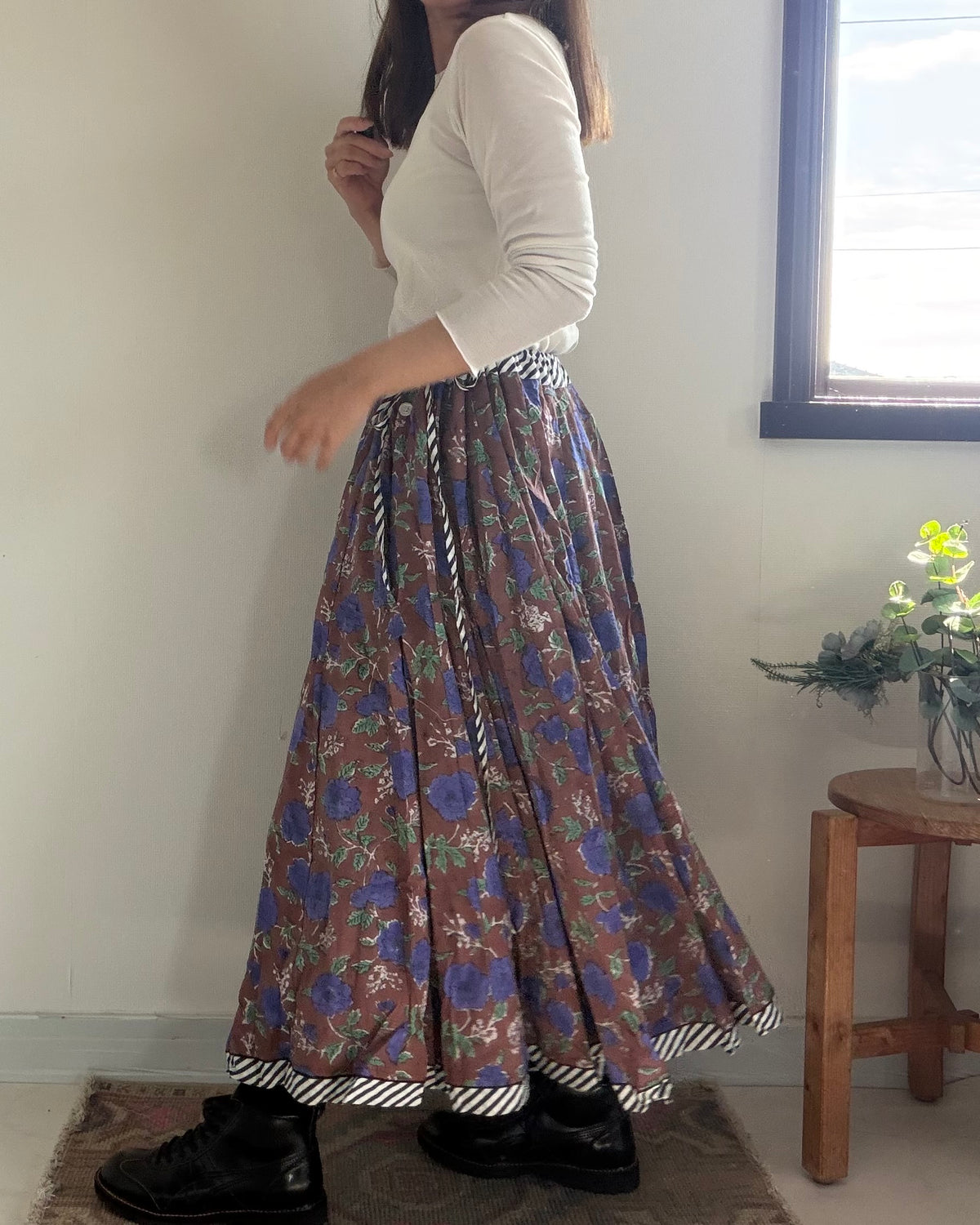 ガーグラースカート 80cm ショート丈 / ショコラブルー
